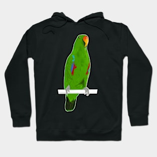 Ekkie Cute Green Eclectus Parrot for parrot lovers Hoodie